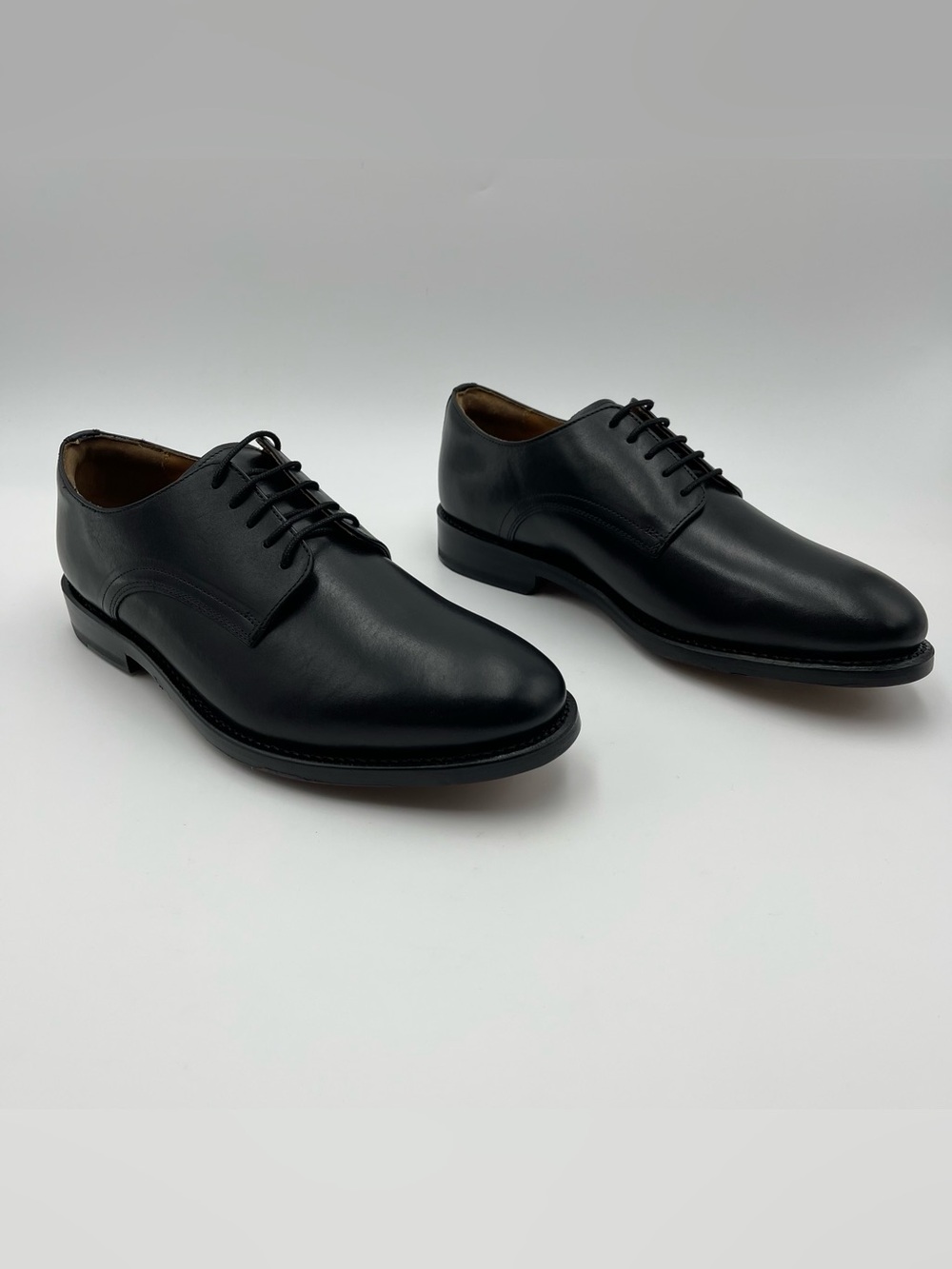 Allen Edmonds Henry Derby Black Leather Men Shoes  Size 9.5 D MSRP $450